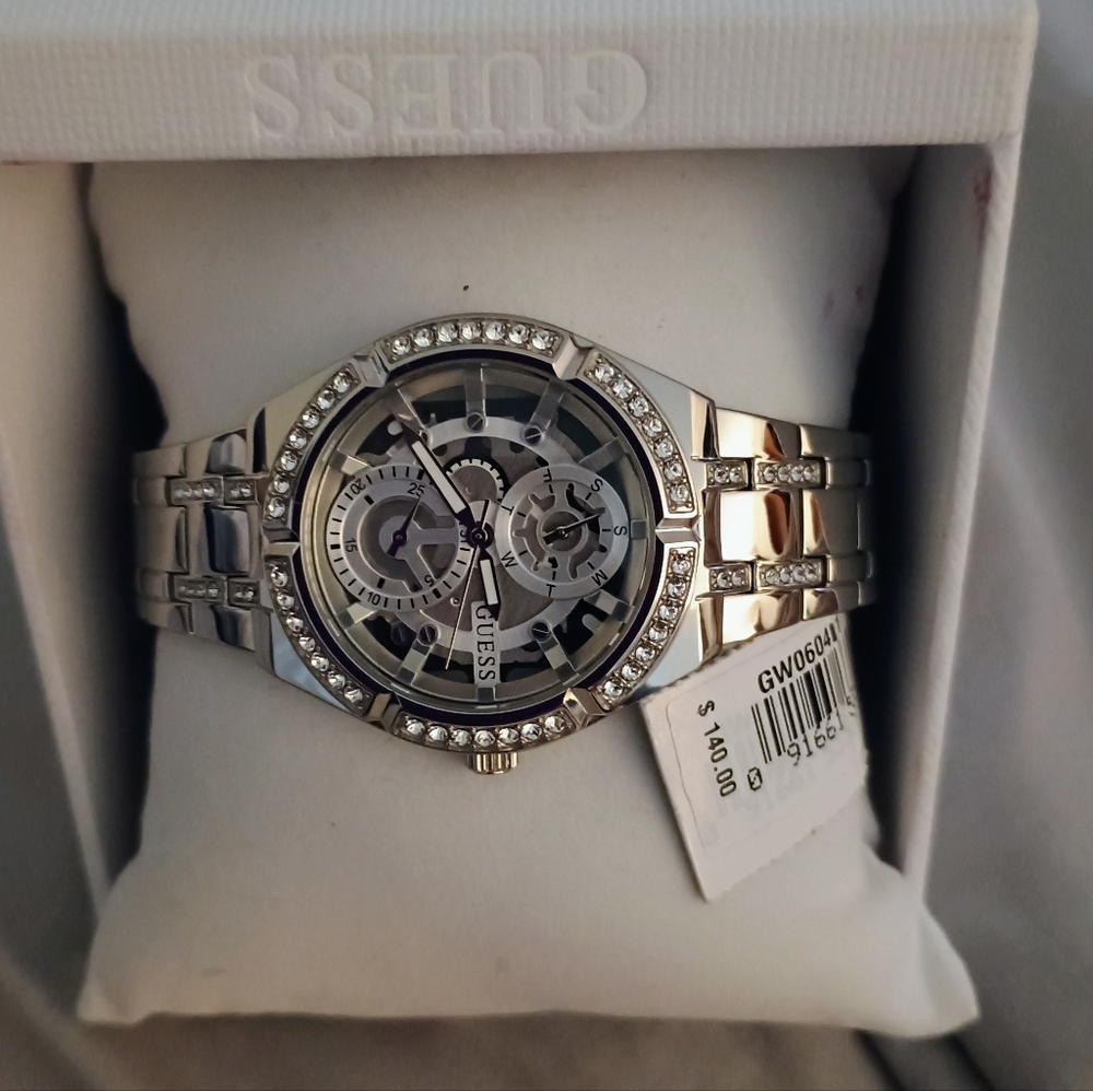 Guess Two-Tone Silver Women's Watch - Brand New